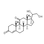 CAS 登录号：116-56-3， 20,21-二羟基孕甾-4-烯-3,11-二酮