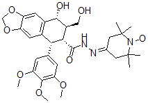 CAS#: 116003-93-1, Podophyllic Acid Piperidyl Hydrazone Nitroxide Radical