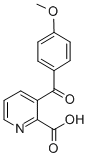 CAS 登录号：116060-92-5， 3-(4-甲氧基苯甲酰基)-2-吡啶羧酸