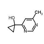 CAS 登录号：116186-31-3， 1-(6-甲基-4-嘧啶基)环丙醇