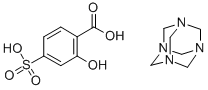 CAS#: 116316-70-2, 2-hydroxy-4-sulfo-Benzoic acid compd. with 1,3,5,7-tetraazatricyclo(3.3.1.1(3,7))decane (1:1)