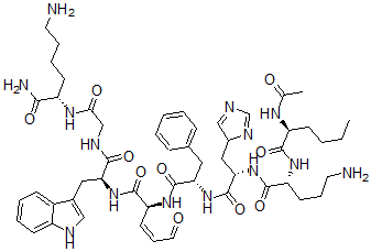 CAS#: 116375-28-1, Acetyl-4-norleucyl-5-ornithinyl-8-glutamyl-alpha-msh (4-11)amide