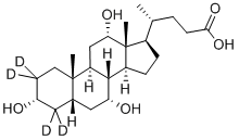 CAS#: 116380-66-6, (3alpha,5beta,7alpha,12alpha)-3,7,12-Trihydroxy-Cholan-24-Oic-2,2,4,4-D4acid