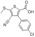 CAS#: 116525-66-7, 3-(4-Chlorophenyl)-4-Cyano-5-(Methylthio)Thiophene-2-Carboxylic Acid