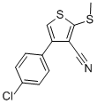 CAS#: 116526-42-2, 4-(4-Chlorophenyl)-2-(Methylthio)-3-Thiophenecarbonitrile