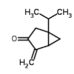 CAS 登录号：116660-68-5， 1-异丙基-4-亚甲基双环[3.1.0]己烷-3-酮