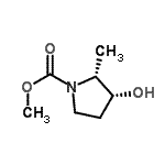 CAS 登录号：116700-16-4， 甲基(2R,3R)-3-羟基-2-甲基-1-吡咯烷羧酸酯