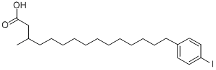 CAS#: 116754-87-1, 15-(4-Iodophenyl)-3-Methylpentadecanoic Acid