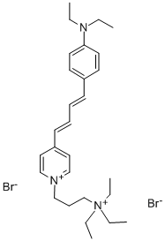 CAS 登录号：116946-58-8， 3-[4-[(1Z,3Z)-4-(4-二乙基氨基苯基)丁-1,3-二烯基]吡啶-1-鎓-1-基]丙基-三乙基铵