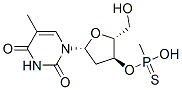 CAS 登录号：117020-20-9， 1-[(2R,4S,5R)-5-(羟基甲基)-4-(羟基-甲基硫代膦酰)氧基四氢呋喃-2-基]-5-甲基嘧啶-2,4-二酮