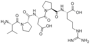CAS 登录号：117137-85-6， L-缬氨酰-L-脯氨酰-L-alpha-天冬氨酰-L-脯氨酰-L-精氨酸