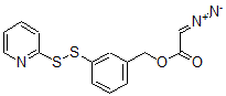 CAS 登录号：117141-31-8， 3-(2'-吡啶基二硫代)苄基重氮基乙酸酯