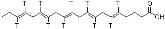 CAS 登录号：117396-78-8， (5E,8E,11E,14E,17E)-(5,6,8,9,11,12,14,15,17,18-<sup>3</sup>H<sub>10</sub>)-5,8,11,14,17-二十碳五烯酸