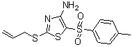 CAS 登录号：117420-83-4， 2-(烯丙基硫基)-5-[(4-甲基苯基)磺酰基]-1,3-噻唑-4-胺