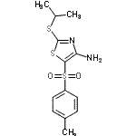 CAS 登录号：117420-84-5， 2-(异丙基硫基)-5-[(4-甲基苯基)磺酰基]-1,3-噻唑-4-胺