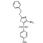 CAS#: 117420-86-7, 2-(Benzylsulfanyl)-5-[(4-Methylphenyl)Sulfonyl]-1,3-Thiazol-4-Amine