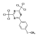 CAS 登录号：117482-75-4， 2-[4-(甲硫基)苯基]-4,6-二(三氯甲基)-1,3,5-三嗪