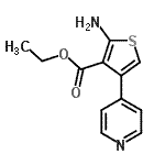 CAS 登录号：117516-88-8， 乙基2-氨基-4-(4-吡啶基)-3-噻吩羧酸酯