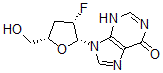 CAS 登录号：117525-25-4， 9-[(2R,3S,5S)-3-氟-5-(羟基甲基)四氢呋喃-2-基]-3H-嘌呤-6-酮