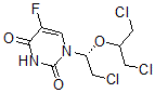 CAS 登录号：117638-35-4， 2',3',5'-三氯-2',3'-5'-三脱氧-5-氟-2',3'-开环尿苷