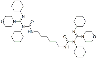 CAS#: 117688-40-1, 1,1'-Hexamethylenebis(3-Cyclohexyl-3-((Cyclohexylimino)(4-Morpholinyl)Methyl)Urea)