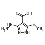 CAS#: 117736-58-0, 3-Hydrazino-5-(Methylsulfanyl)-1H-Pyrazole-4-Carboxylic Acid
