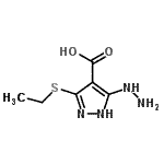 CAS 登录号：117736-60-4， 3-(乙硫基)-5-肼基-1H-吡唑-4-羧酸