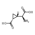 CAS 登录号：117857-95-1， (1R,2S)-2-[氨基(羧基)甲基]环丙烷羧酸