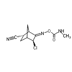 CAS 登录号：118-43-4， (2S,5S)-5-氯-6-{[(甲基氨基甲酰)氧基]亚氨基}双环[2.2.1]庚烷-2-甲腈
