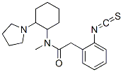 CAS#: 118243-28-0, 2-Isothiocyanato-N-Methyl-N-(2-(1-Pyrrolidinyl)Cyclohexyl)Benzeneacetamide