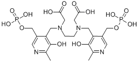 CAS#: 118248-91-2, N,N'-Ethylenebis(N-((3-hydroxy-5-(hydroxymethyl)-2-methyl-4-pyridyl)methyl)glycine) 5,5'-bis(dihydrogenphosphate)