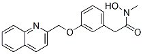 CAS 登录号:118308-94-4, 甲基3-(2-喹啉基甲氧基)苯乙酰氧肟酸盐