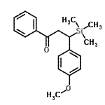 CAS 登录号：118356-61-9， 3-(4-甲氧基苯基)-1-苯基-3-(三甲基硅烷基)-1-丙酮