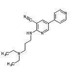 CAS 登录号：118515-48-3， 6-{[3-(二乙基氨基)丙基]氨基}-3,4'-联吡啶-5-甲腈