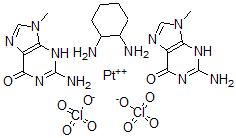 CAS 登录号：118574-84-8， 环己基二胺-9-甲基鸟嘌呤铂 IV 二高氯酸盐