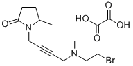 CAS 登录号：118630-61-8， N-(4-((2-溴乙基)甲基氨基)-2-丁炔基)-5-甲基-2-吡咯烷酮