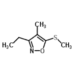 CAS#: 118631-13-3, 3-Ethyl-4-Methyl-5-(Methylsulfanyl)-1,2-Oxazole