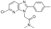 CAS 登录号:118697-12-4, 5-氯-N,N-二甲基-2-(4-甲基苯基)-3H-咪唑并(4,5-b)吡啶-3-乙酰胺