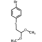 CAS 登录号：118780-12-4， 1-溴-4-[(2,2-二甲氧基乙基)硫基]苯
