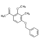 CAS#: 118824-96-7, 1-[4-(Benzyloxy)-2-Methoxy-3-Methylphenyl]Ethanone