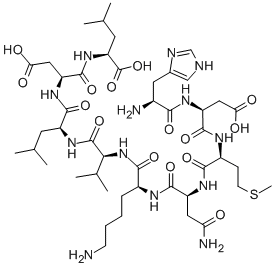 CAS#: 118850-72-9, L-Histidyl-L-alpha-Aspartyl-L-Methionyl-L-Asparaginyl-L-Lysyl-L-Valyl-L-Leucyl-L-alpha-Aspartyl-L-Leucine