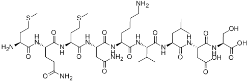 CAS#: 118850-73-0, L-Methionyl-L-Glutaminyl-L-Methionyl-L-Asparaginyl-L-Lysyl-L-Valyl-L-Leucyl-L-alpha-Aspartyl-L-Serine