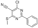 CAS 登录号：118996-61-5， 4-氯-6-(甲硫基)-2-苯基-5-嘧啶甲腈