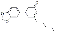 CAS 登录号：119-89-1， 5-(1,3-苯并二氧戊环-5-基)-3-己基环己-2-烯-1-酮