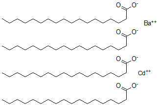 CAS 登录号：1191-79-3， 钡镉四硬脂酸盐