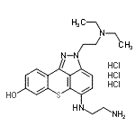 CAS#: 119221-49-7, 5-[(2-Aminoethyl)Amino]-2-[2-(Diethylamino)Ethyl]-2H-Thiochromeno[4,3,2-Cd]Indazol-8-Ol Trihydrochloride