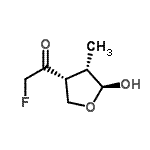 CAS#: 119232-96-1, 2-Fluoro-1-[(3R,4S,5S)-5-Hydroxy-4-Methyltetrahydro-3-Furanyl]Ethanone