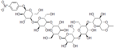 CAS#: 119330-13-1, 4,6-Ethylidene-4-nitrophenyl maltoheptaoside