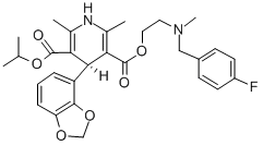 CAS#: 119413-55-7, O3-[2-[(4-Fluorophenyl)Methyl-Methylamino]Ethyl] O5-Propan-2-Yl 4-(1,3-Benzodioxol-4-Yl)-2,6-Dimethyl-1,4-Dihydropyridine-3,5-Dicarboxylate