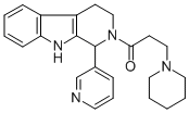 CAS 登录号：119464-27-6， 3-哌啶-1-基-1-(1-吡啶-3-基-1,3,4,9-四氢吡啶并[3,4-b]吲哚-2-基)丙-1-酮